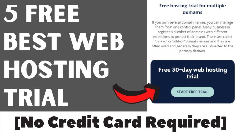 5 Best Web Hosting Free Trial 2020 [No Credit Card Required]