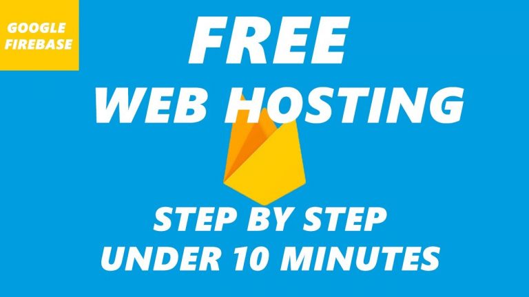 How to host a website for FREE – Google Firebase Website Hosting Tutorial Step By Step for beginners