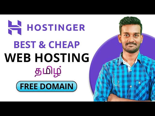 Best fast & affordable web hosting with FREE domain | Hostinger | Tamil | 2020