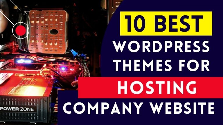 Web Hosting WordPress Theme | Top 10 Themes for Hosting Company Website Theme