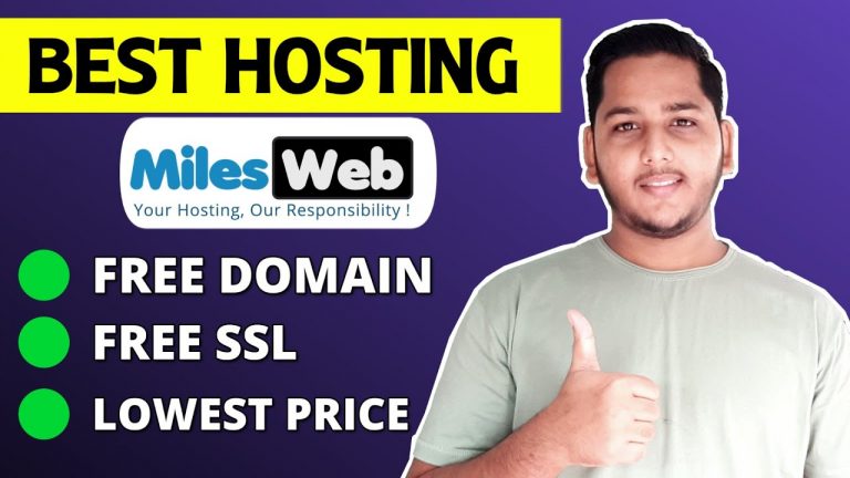 Best Web Hosting For Beginner – MilesWeb Hosting Honest Review 2021 | Niraj Yadav