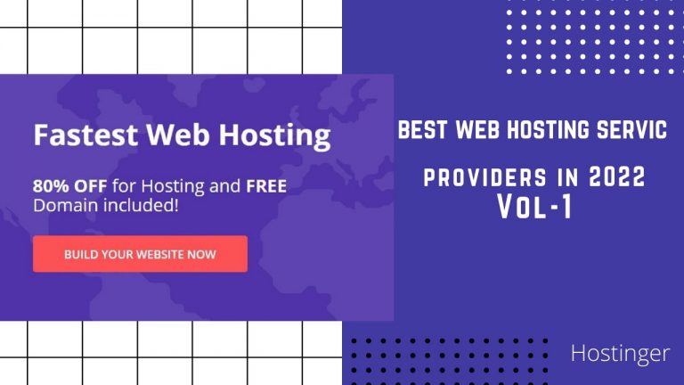 Best Web Hosting Service Providers in 2022 Vol-1