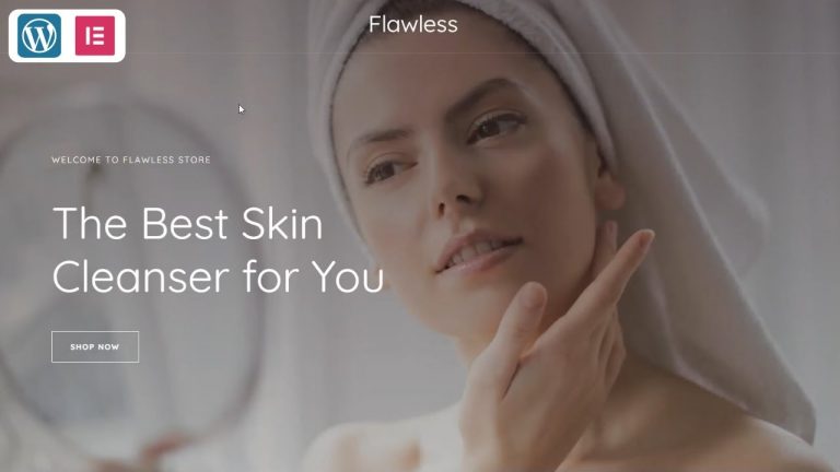 Create Skin Cleanser Store Website In WordPress (Ecommerce)