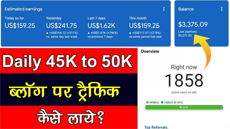 How To Increase Website Traffic in 1 Month ! Increase Blog/ Website Traffic in Hindi 2022 @WebKaro