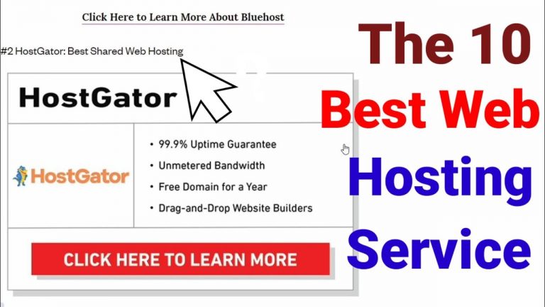 The 10 best web hosting service for online | Cheap and best web hosting service in online