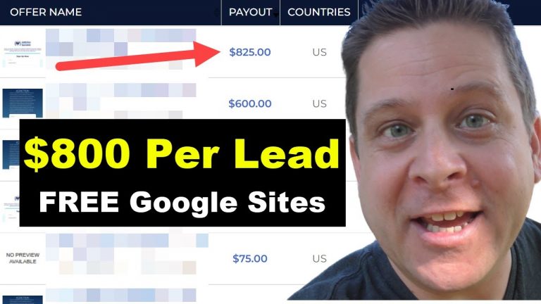 Make Money From Google Sites – Get Paid $800 Per Lead?