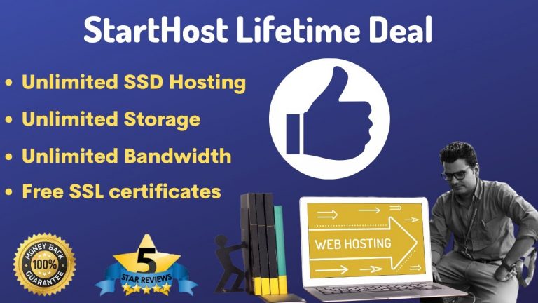 Starthost Unlimited Hosting || Best SSD Hosting || Life Time Access