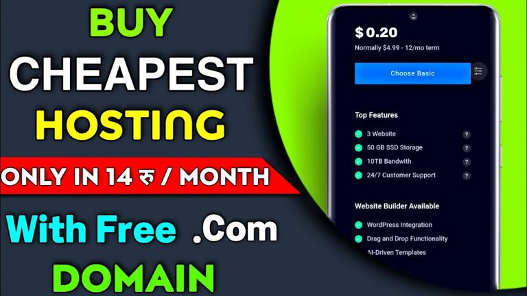 Buy Cheapest Web Hosting With Free Domain In 2022 | Hosting Buying Guide For Beginner