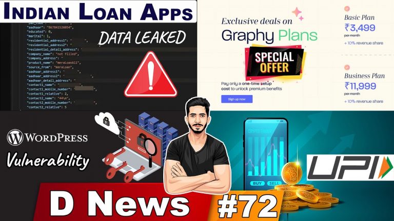 DNews 72 – Indian Loans App Leaks Customer Data, WordPress Pricing Changes, Graphy Lifetime Deal