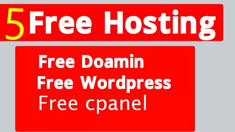 Top [ 5 ] Free Hosting + Free Domain For WordPress website with cpanel