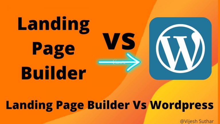 Best Landing Page Builder Vs WordPress | Landing Page Builder | WordPress Landing Page | clickbank