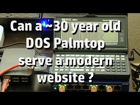 HP 200LX: Hosting a modern website on a Retro DOS Palmtop. Will this crazy idea work ?