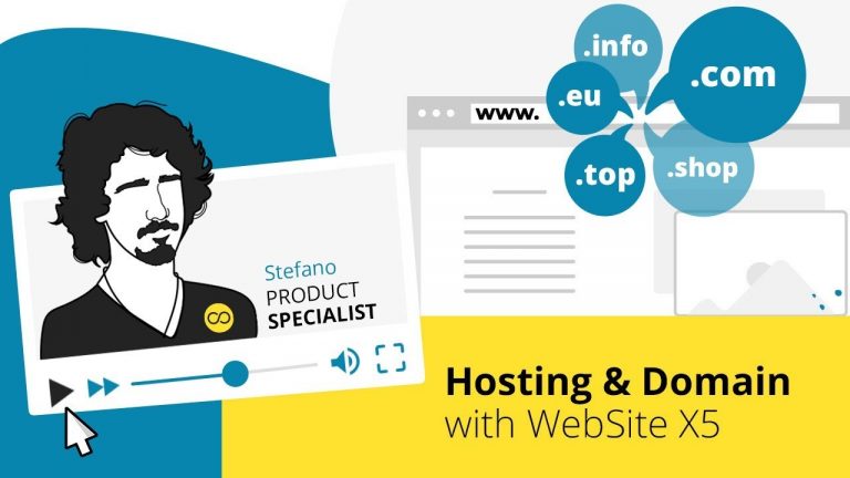 Hosting & Domain with WebSite X5