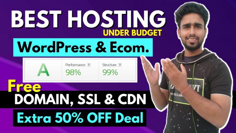 Best Hosting for WordPress 2022 & Ecommerce Website | Free SSL, CDN, & Domain | Under Budget Hosting