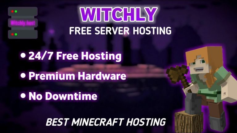 FREE 24/7 Minecraft Server Hosting || Minecraft Best Server Hosting || Witchly Host