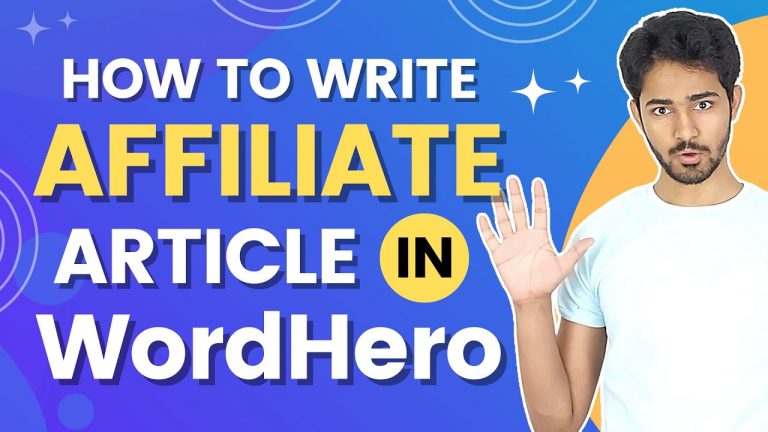 How to Write Affiliate Article Using WordHero Ai | Step by Step | Urdu / Hindi