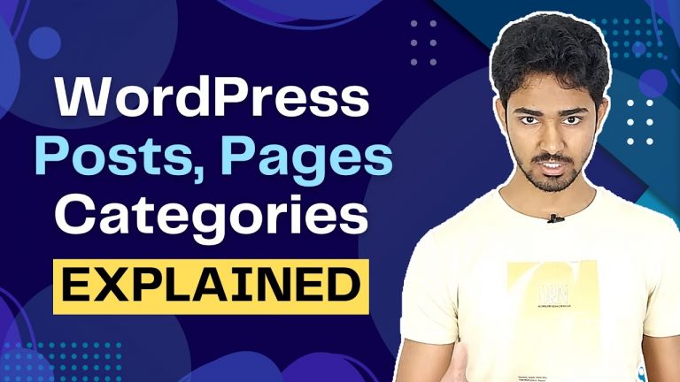 WordPress Posts, Pages, Categories (Explained) Urdu / Hindi
