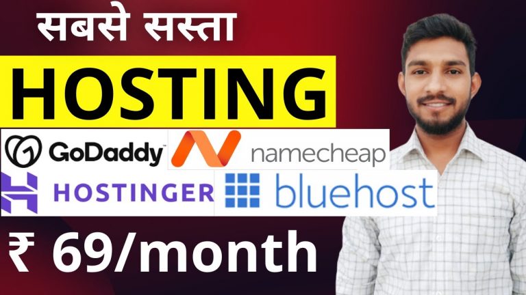 Cheapest Web Hosting For Blogging | Godaddy vs hostinger vs bluehost vs namecheap vs hostgator