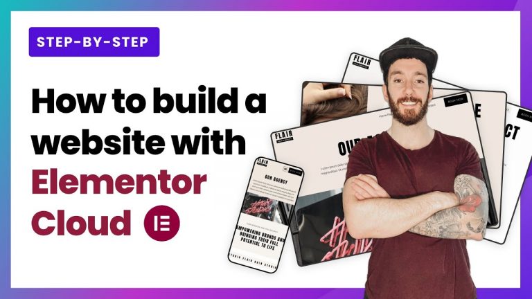 How to create a full website with Elementor cloud hosting