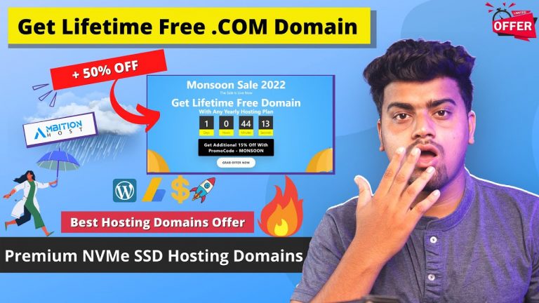 Loot Offer – AmbitionHost Monsoon Sale Best Web Hosting Offer | Lifetime Free Domain | Upto 75%