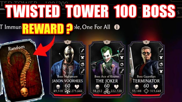 MK Mobile | Fatal Twisted Tower 100 BOSS Match | This is My Diamond Reward