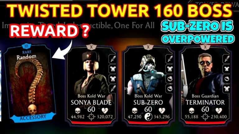 MK Mobile | Fatal Twisted Tower 160 Boss Battle | I Got Best Equipment From Tower Reward