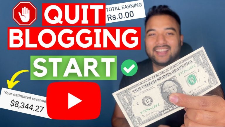 Quit Blogging & Start YouTube | Best Way to Earn Money Online Without Investment for Beginners