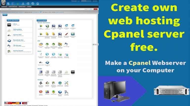 How to create own web hosting Cpanel server free.