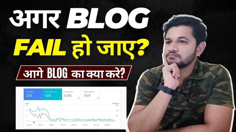 What If Your Blog Failed? – How to Recover, Make Money and Make Your Blog Better | Mr Vyas