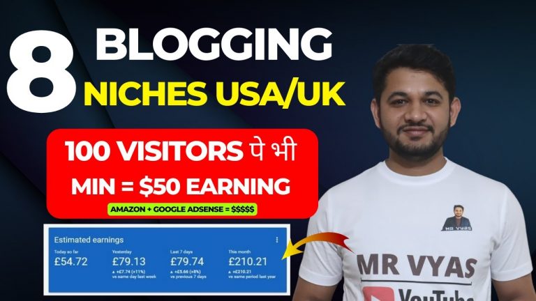 8 Best Money Making Blogging Niches for USA/UK Targeted Audience | 100 Visitors =$50 Earning Minimum
