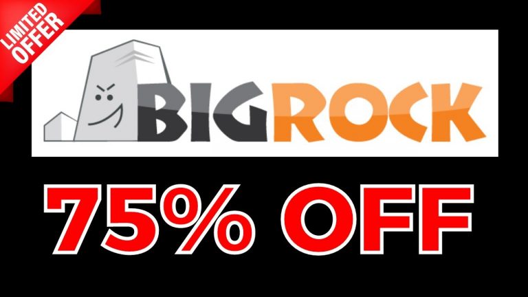 Get Up To 75% OFF on BigRock Hosting (Limited Deal)