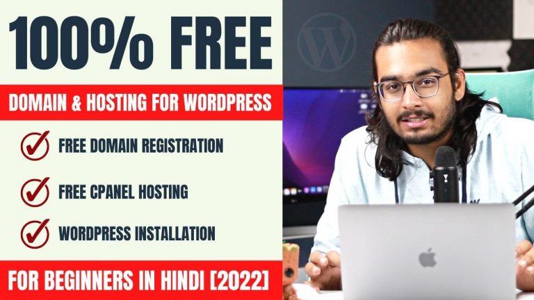 How to get a Free Domain and Hosting for WordPress | 100% Free | Best for Beginners | Hindi | 2022