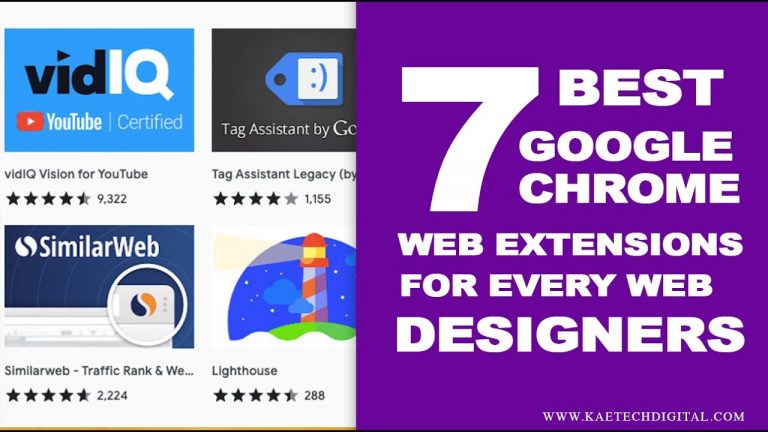 Best 7 Google Chrome Web Extensions Every Web Designer Needs