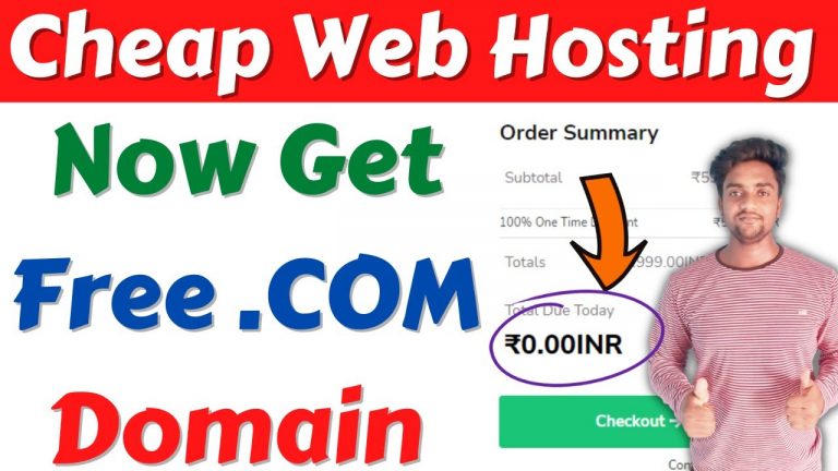 Free .COM Domain For 1 Year | Free .COM Domain | Buy Free .COM Domain | Buy Best & Cheap Hosting
