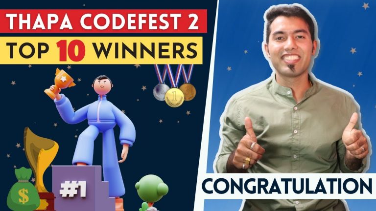 THAPA CODEFEST 2 TOP 10 WINNERS || Premium Hosting with Prize Money