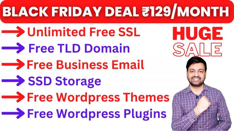 Black Friday Sale Affordable Low Cost Best Budget Web Hosting For WordPress (2022) Hindi