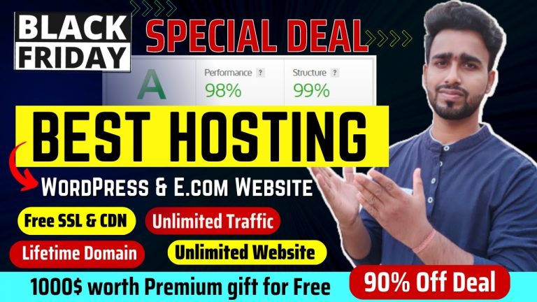 Black Friday Sale | Best Hosting for WordPress & eCommerce In India 2022-23 | 1000$ Worth Gift