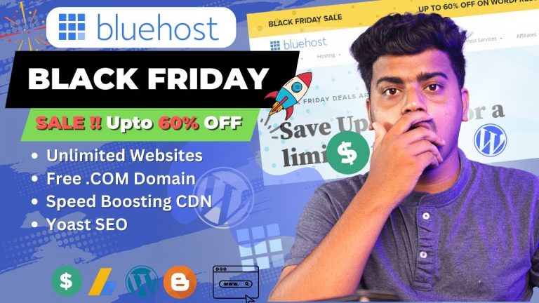 Bluehost Black Friday 2022 : 60% OFFFree Coupon, Best Black Friday Hosting Deals For WordPress