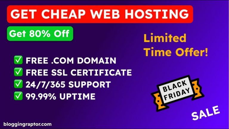 Cheap Web Hosting 80% Off | Best Black Friday Web Hosting Deal