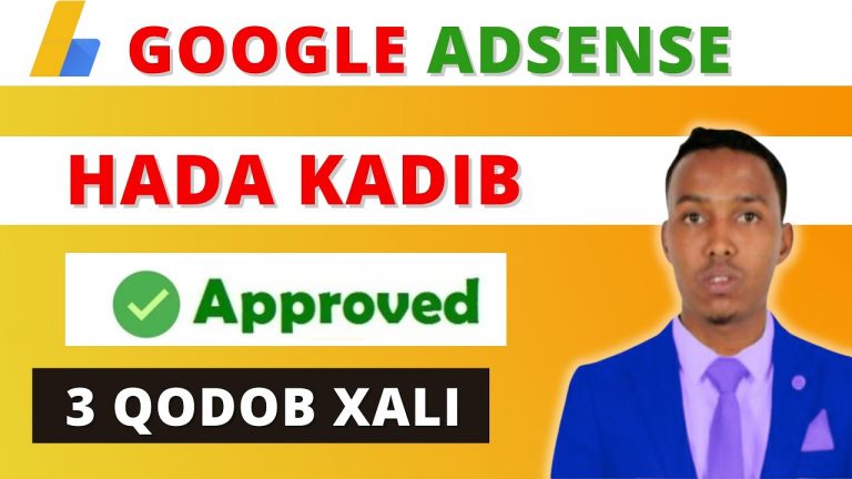 Google adsense 3 Qodob waa u Muhiim Website kaaga | Baro Sida website loo Sameeyo| Baro xirfad cusub