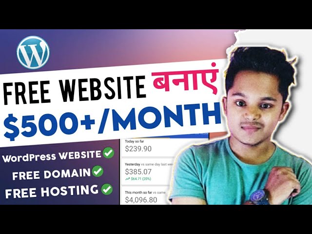 How To Create Free WEBSITE In WordPress | Free Domain | Free Web Hosting 2022