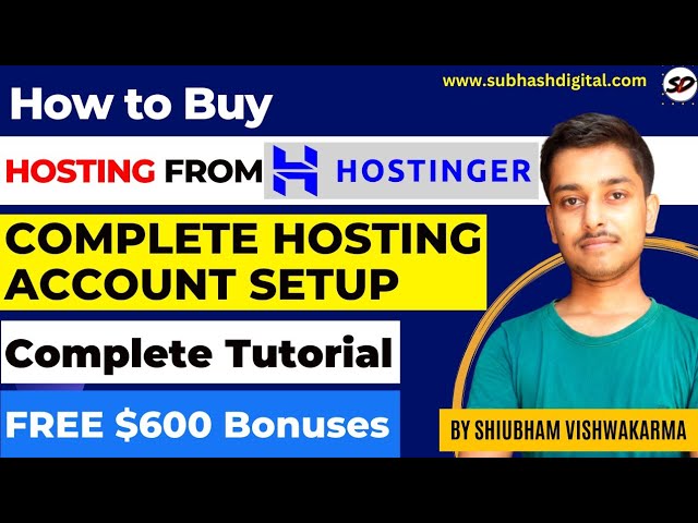 How to Buy Hosting from Hostinger 2022 | Hostinger Complete Hosting Account Setup Tutorial | Hindi