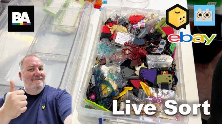 VLOG68 – Live Sorting Lego, Whole Minifigures vs Minfigue Parts – What’s Best for Bricklink & eBay?