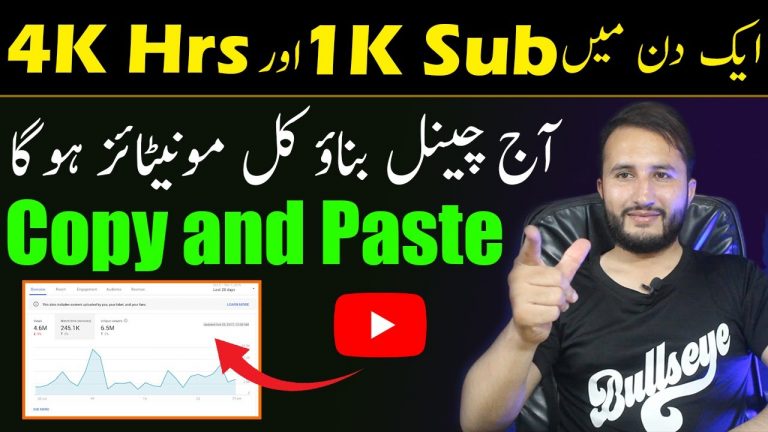 1K Subscribers and 4K Watch Time in 1 Day || Best YouTube Channel Idea 2023