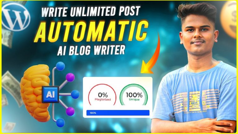 Best Free AI Content Writer For Blog post In 1 Minutes With AI | wordpress blog Automation trick