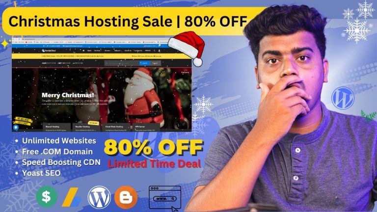 Christmas Hosting Sale Up to 80% Off | Web Hosting at Cheap Price + FREE GIVEAWAY