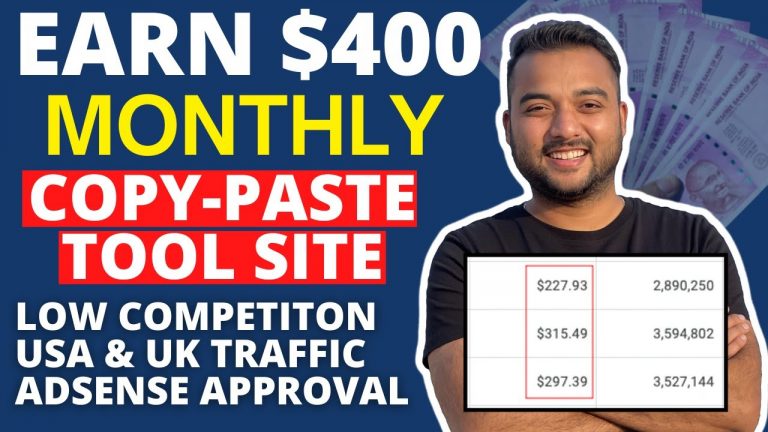 Earn $400 from Low Competition Tool Website (Free Script), Keyword Ideas, High Earning | Case Study