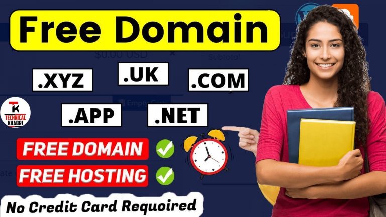 Free .xyz Domain Name | Free Domain Name 2023 | Free Domain Name For Blogger – Technical Khabri