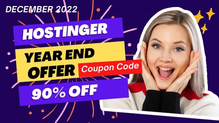 Hostinger Discount Coupon Code 2022 | Hosting Year End Offer 90% OFF | Promo Code Of Hostinger |SD