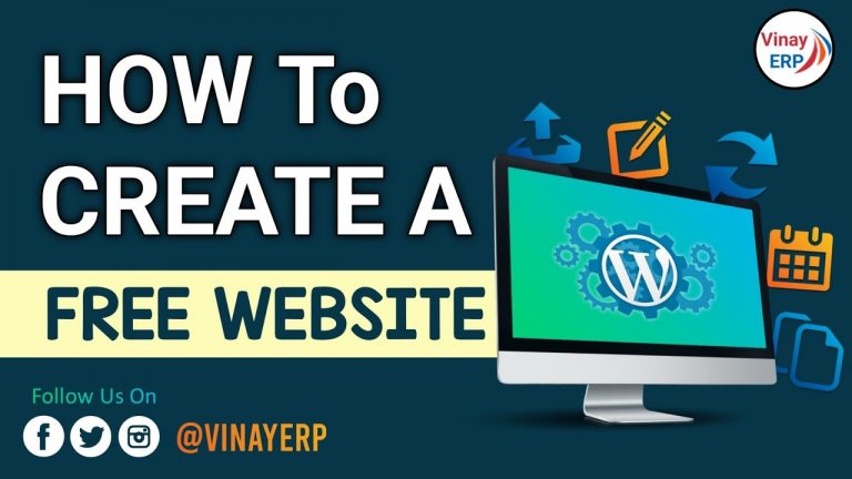 How To Create A Free Website With Free Domain & Hosting. @vinayerp freewebsite freedomain